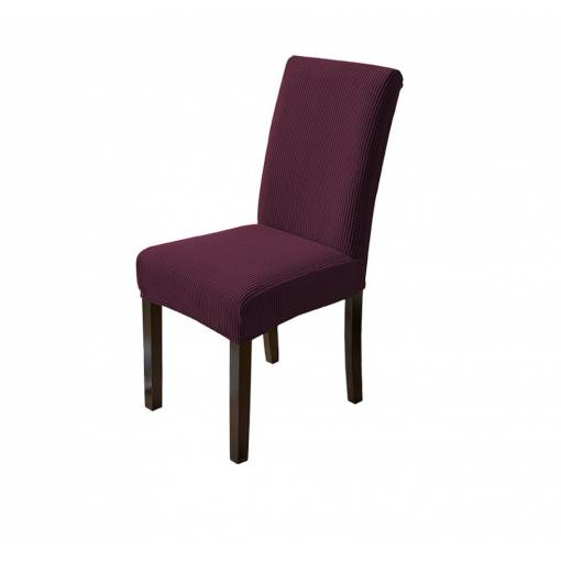 Foto - Univerzální napínací potah na židli - Tmavě červený Fleece