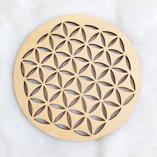 Foto - Dřevěný ornament 15 cm - Mandala - Kruhy