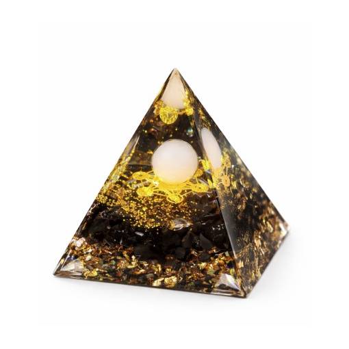 Foto - Orgonitová pyramida - Metatronova krychle černá