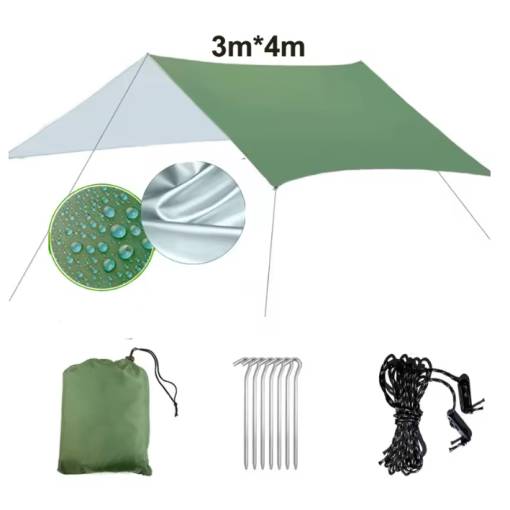 Foto - Ultra lehká kempovací plachta 3x4 m