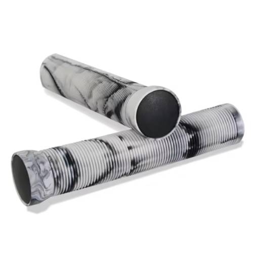 Foto - Žíhané rukojeti na kolo - Bílo šedé