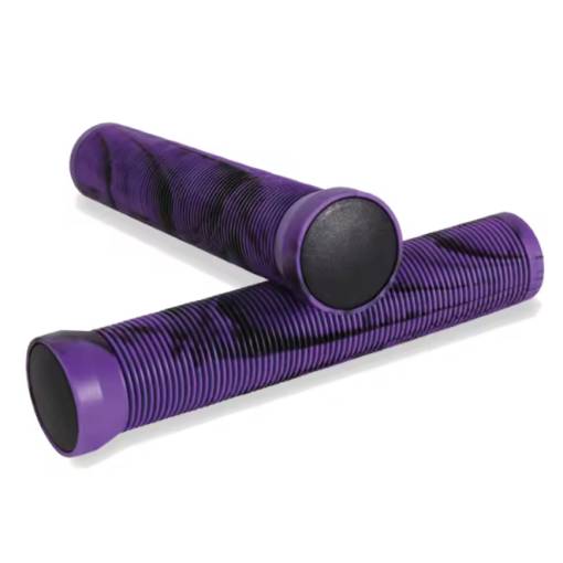 Foto - Žíhané rukojeti na kolo - Fialovo černé