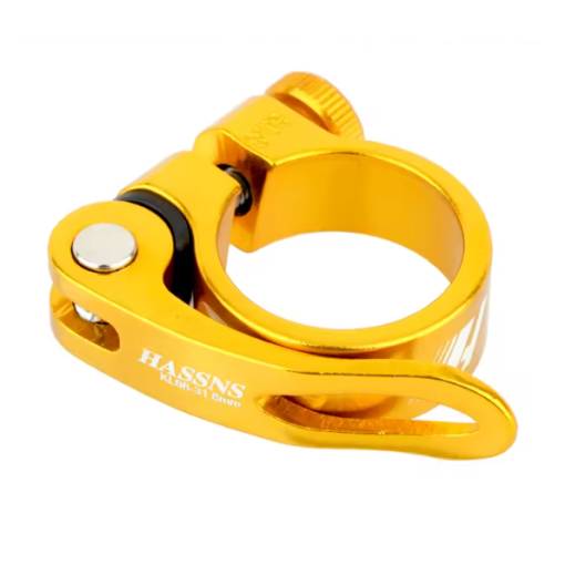 Foto - Rychloupínací sedlová objímka pro kola 34,9 - Zlatá