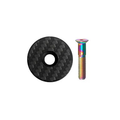 Foto - Krytka hlavovky z uhlíkového vlákna matná - Duhový šroub