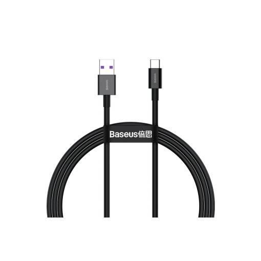 Foto - Baseus napájecí kabel CATYS-01 USB-A na USB-C 66W - 1 metr, černý