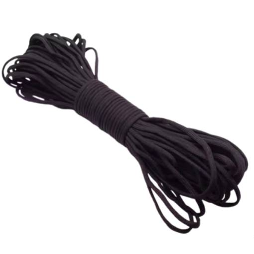 Foto - Paracord lano 30 m - Černé