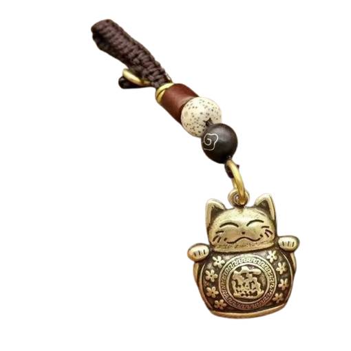 Foto - Přívěsek na klíče - Šťastná kočka