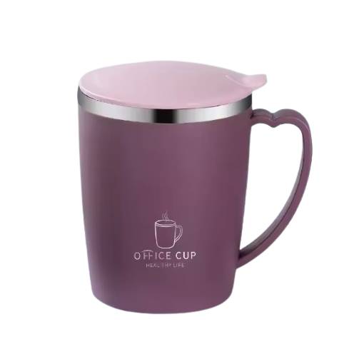 Foto - Termo hrnek s víčkem 350ml - Fialový