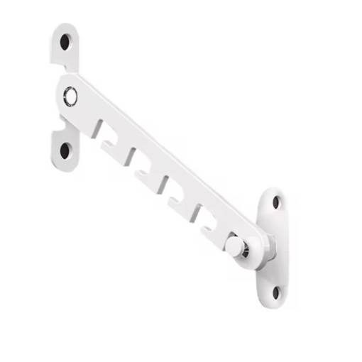 Foto - Kovová okenní zarážka, omezovač otevření okna S - Bílá