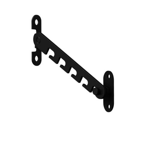 Foto - Kovová okenní zarážka, omezovač otevření okna S - Černá