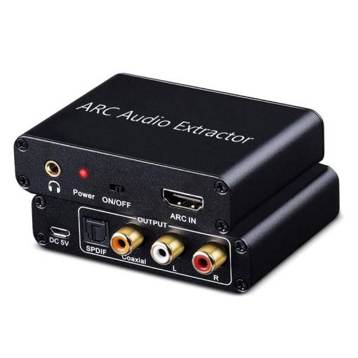 Foto - HDMI ARC převodník zvuku na SPDIF, RCA a 3,5 mm jack