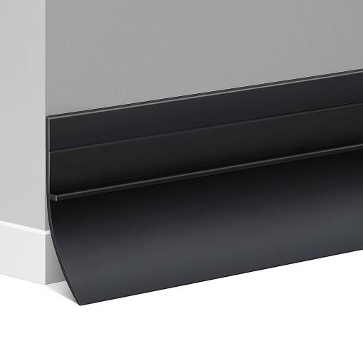 Foto - Samolepicí lišta pod dveře 100 cm - Černá