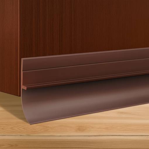 Foto - Samolepicí lišta pod dveře 100 cm - Hnědá