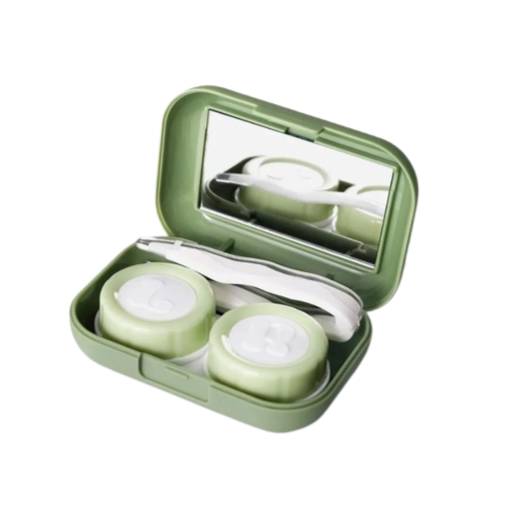 Foto - Cestovní krabička na kontaktní čočky - Khaki