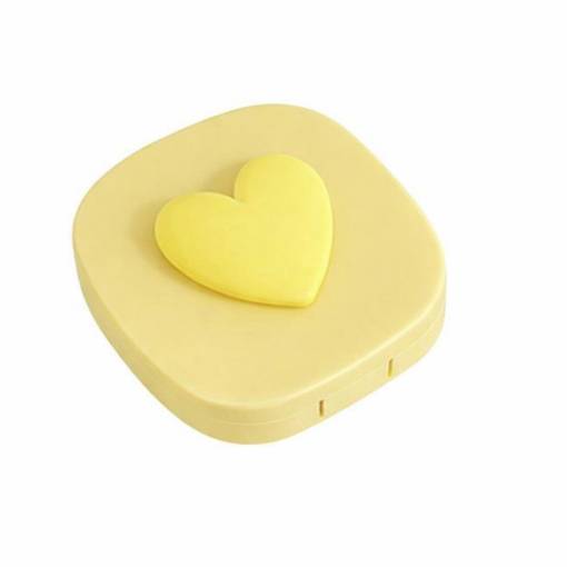 Foto - Cestovní krabička na kontaktní čočky - Žlutá