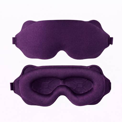 Foto - 3D spací maska na oči - Fialová