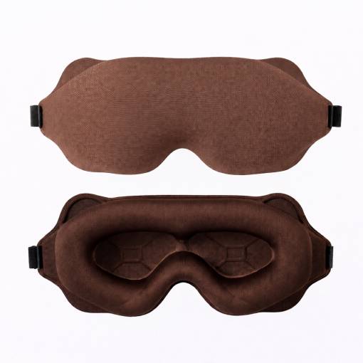 Foto - 3D spací maska na oči - Hnědá