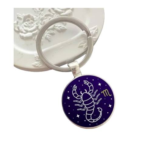 Foto - Kovový přívěsek na klíče - znamení Štír