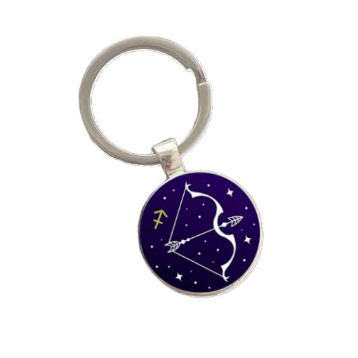 Foto - Kovový přívěsek na klíče - znamení Střelec
