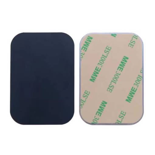 Foto - Nalepovací kovová podložka pro magnetické držáky - 65 × 45 mm