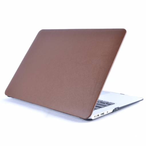 Foto - Obal s kůží na MacBook Pro 13" - Hnědá