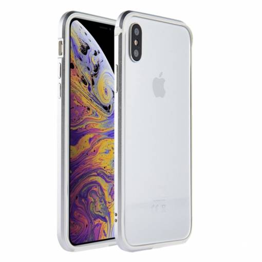 Foto - Sulada Hliníkový Bumper na iPhone XS Max - Stříbrná