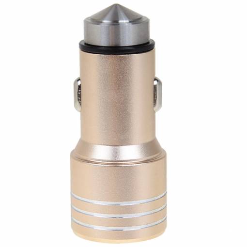 Foto - Nabíječka do auta 4.2 A (2x USB) - Zlatá