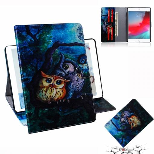 Foto - Olejomalba kryt na iPad mini - Sova v nočním lese