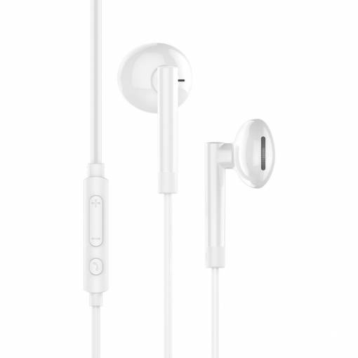 Foto - Hoco. M53 Sluchátka s mikrofonem (3.5mm jack) - Bílá