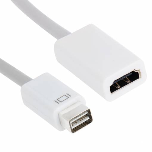 Foto - Redukce DisPlayPort (samec) na HDMI (samice) - Bílá