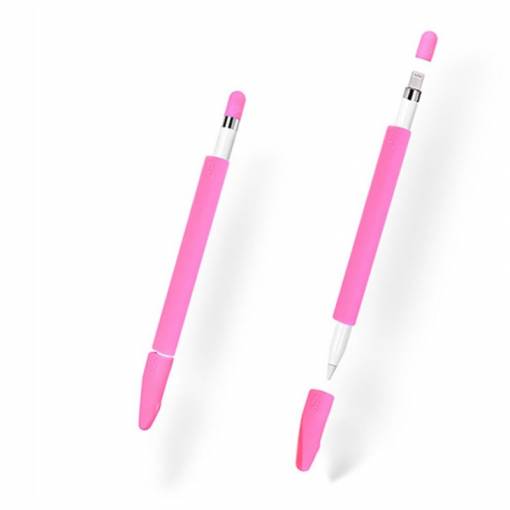 Foto - Silikonový obal na Apple Pencil (Sada 4 ks) - Růžová