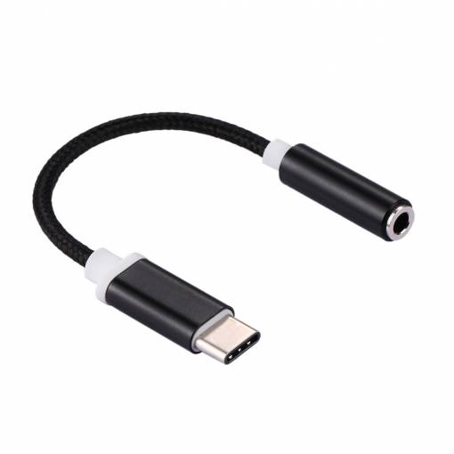 Foto - Odolná redukce z USB-C na 3.5mm jack - Černá