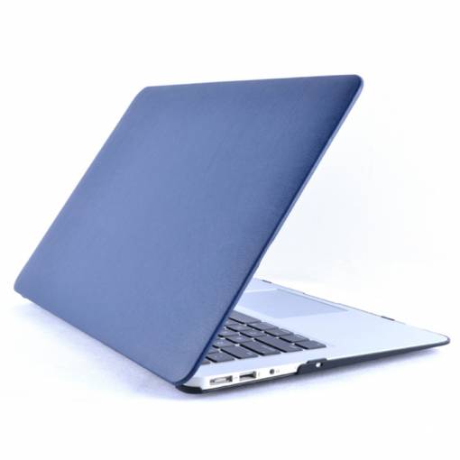 Foto - Obal s kůží na MacBook Pro 13" - Tmavě modrá