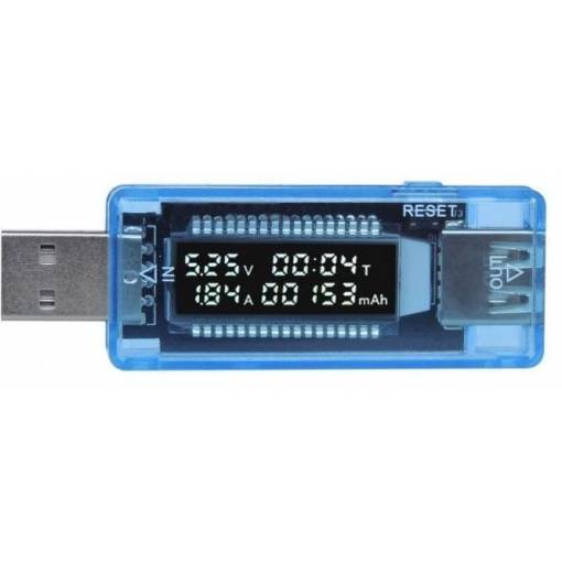 Foto - V-A metr a měřič kapacity 4-20V/0-3A DC KWS-V20 - USB tester