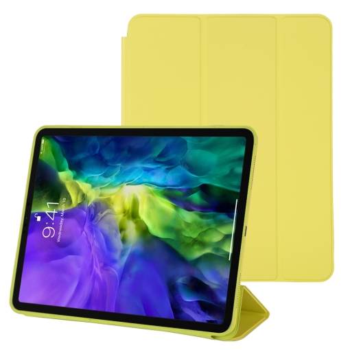 Foto - Pouzdro z PU kůže pro Apple iPad Pro 11 (2020) - Žlutá