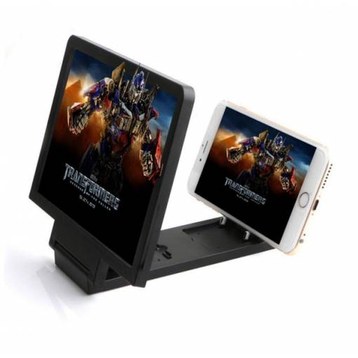 Foto - Držák mobilního telefonu s 3D lupou - Černý