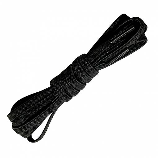 Foto - Elastické tkaničky do bot jednoduché, jeden pár - Černé, 100 cm