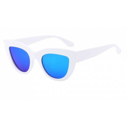 Foto - Dámské sluneční brýle CAT EYE - Bílo modré