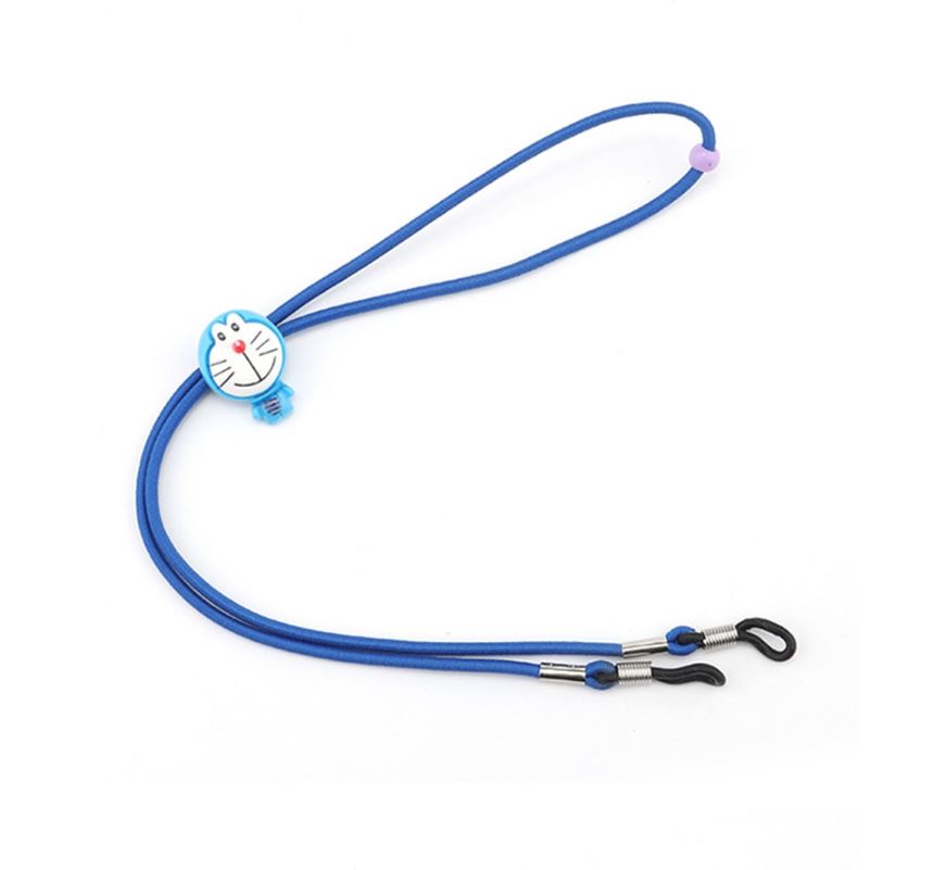 Dětská elastická šňůrka na brýle - Tmavě modrá, kočka