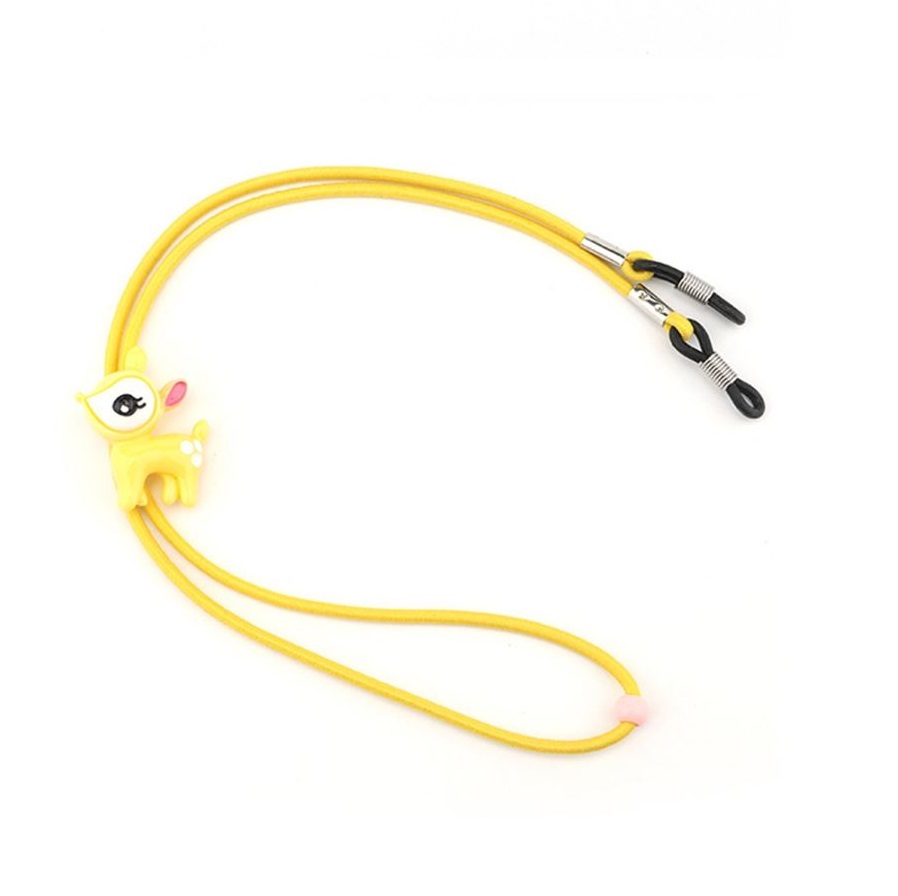 Dětská elastická šňůrka na brýle - Žlutá, srnka
