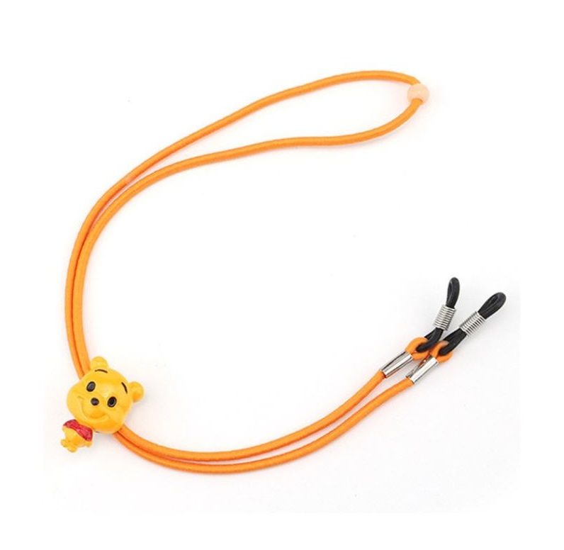 Dětská elastická šňůrka na brýle - Oranžová, Medvídek Pú