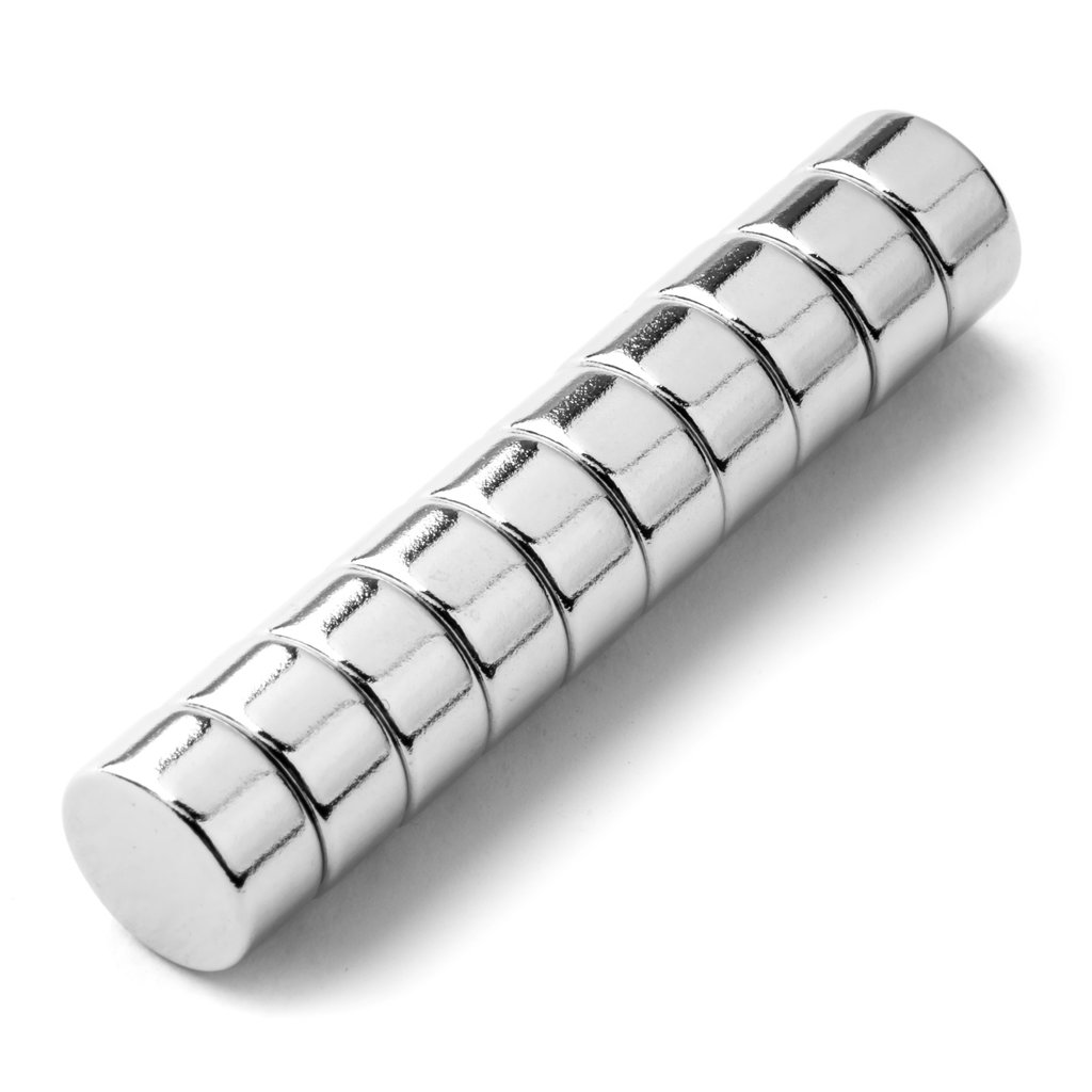 Silný neodymový magnet kruh 10x5 mm