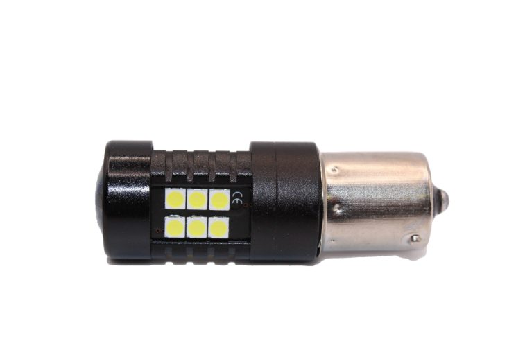 Auto LED žárovka CAN BUS BA15S 1156 P21W R5W - Bílé