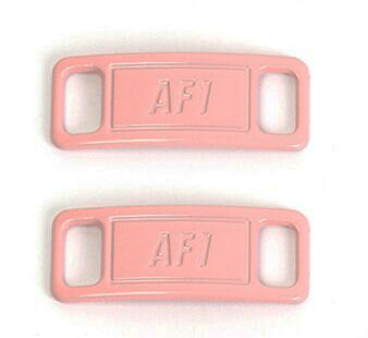 Kovová spona - přezka na tkaničky AF1- Růžová